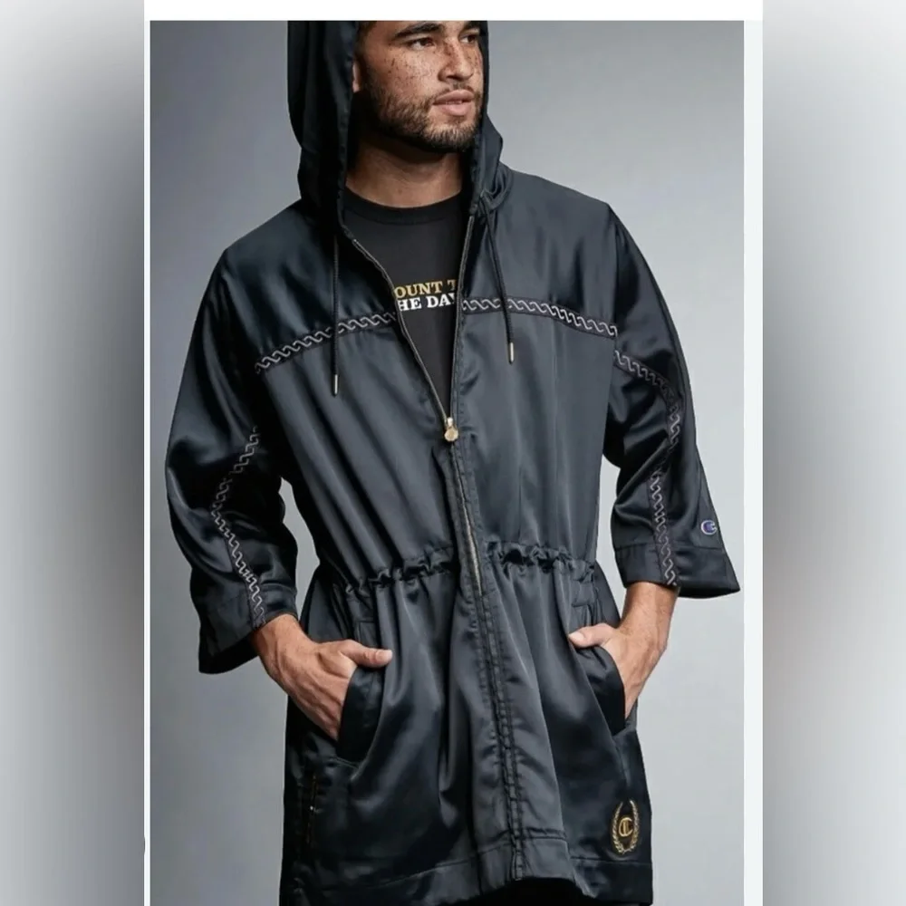 Champion X Muhammad Ali Satin Boxing Robe Jacket - Picture 1 of 8
